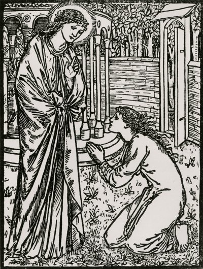 Psyche and Juno by Edward Coley (after) Burne Jones
