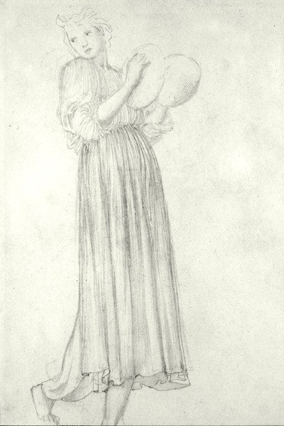 Girl with Cymbals by Edward Coley Burne Jones