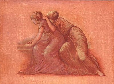 Figures on a Balcony by Edward Coley Burne Jones