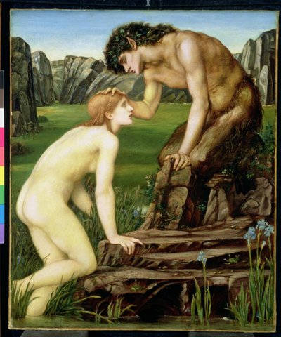 Pan and Psyche by Edward Burne Jones