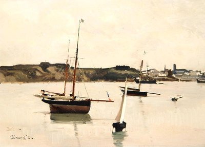 St. Servan Harbour by Edward Darley Boit