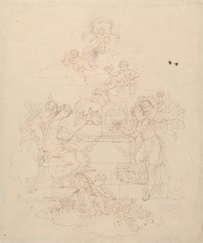 Allegory of Painting and Literature by Edward Francis Burney