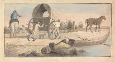 Boarding the Ferry by Edward Francis Burney