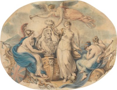 Homage to Nelson by Edward Francis Burney