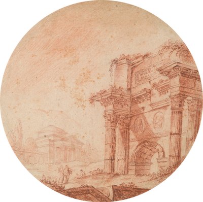 Roman Ruins by Edward Francis Burney