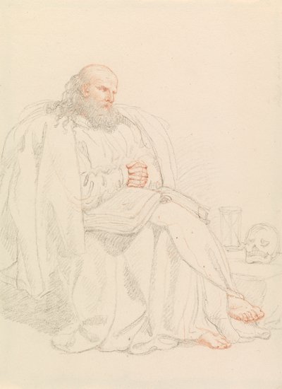St. Jerome Meditating by Edward Francis Burney
