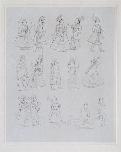 Figures showing various occupations by Edward Francis Finden