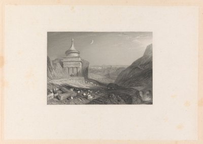 Valley of the Brook Kedron by Edward Francis Finden