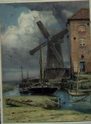At Cley-Next-the-Sea, Norfolk by Edward Frederick Brewtnall
