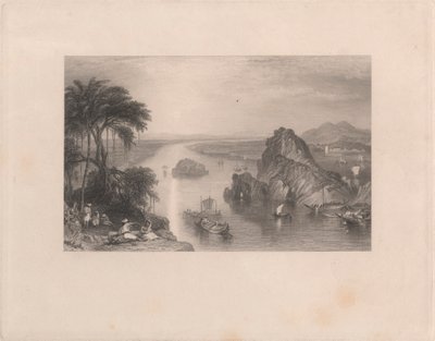 Rocks at Colgong on the Ganges by Edward Goodall