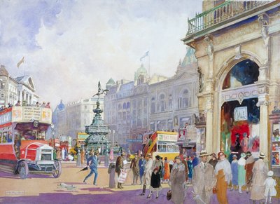 Piccadilly Circus, 1920 by Edward Harry Handley Read