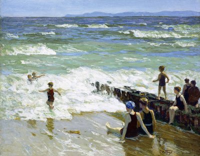 Bathers at Breakwater by Edward Henry Potthast