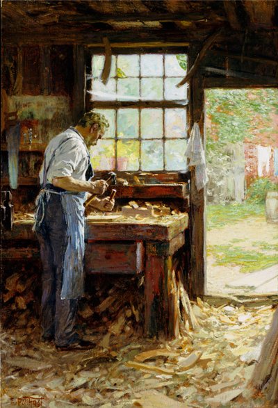 Village Carpenter by Edward Henry Potthast