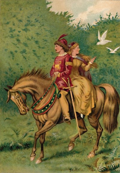 Cinderella and the Prince by Edward Henry Wehnert