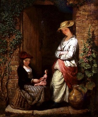 Playing with Dolly by Edward John Cobbett