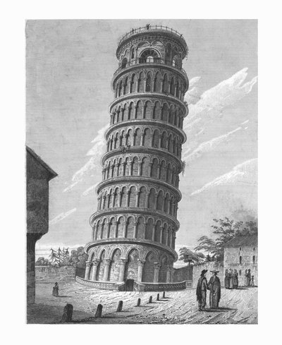 The Leaning Bell-Tower, at Pisa by Edward John Roberts