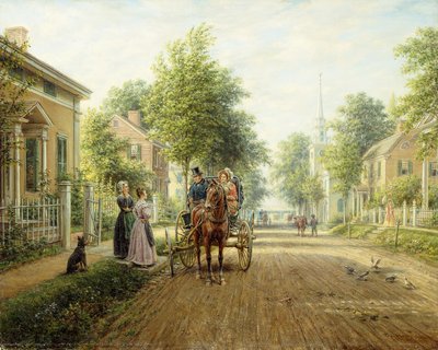 On the Way to Town by Edward Lamson Henry