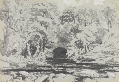Calder Bridge by Edward Lear