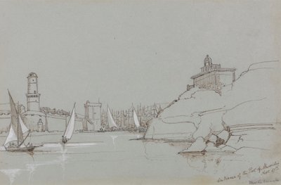 Entrance to the Port of Marseille by Edward Lear
