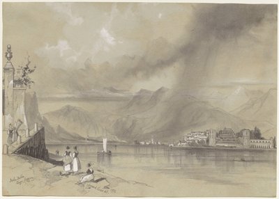 Isola Bella, Lago Maggiore by Edward Lear
