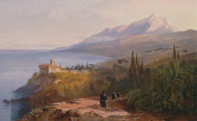 Mount Athos and the Monastery of Stavroniketes by Edward Lear