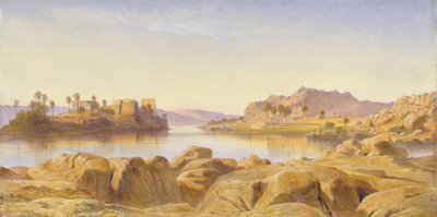 Philae, Egypt by Edward Lear