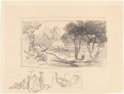 Sketches in Italy [recto], 1839-1845 by Edward Lear
