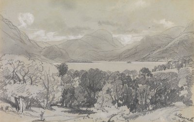 Ullswater, 14 Oct. 1836 by Edward Lear