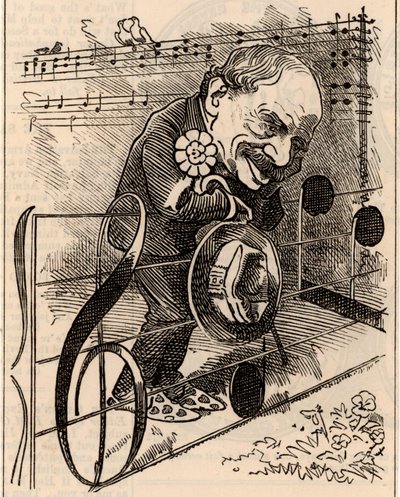 Cartoon of Julius Benedict by Edward Linley Sambourne