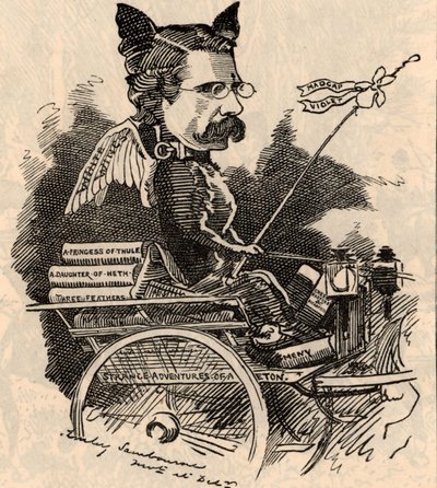 Cartoon of William Black by Edward Linley Sambourne