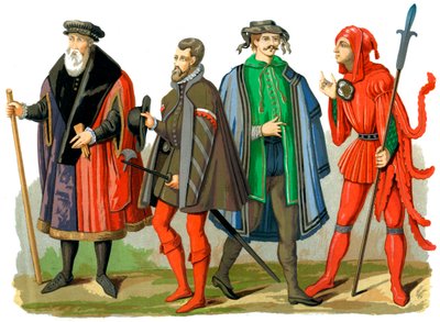German Costumes, 15th-16th Century, 1849 by Edward May