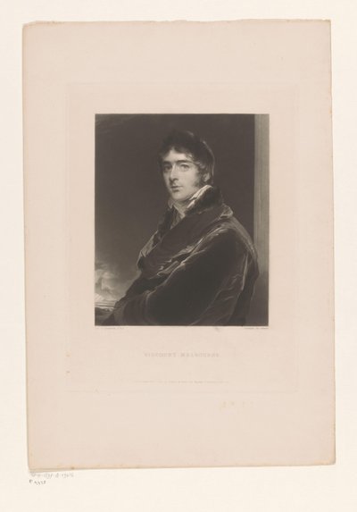 Portrait of William Lamb, Viscount Melbourne by Edward McInnes