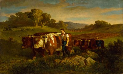 Herdsmen with Cows by Edward Mitchell Bannister