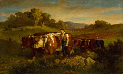 Herdsmen with Cows by Edward Mitchell Bannister