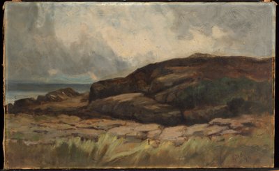 Untitled (landscape with rocks) by Edward Mitchell Bannister