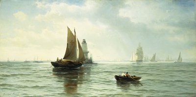 Around the Lighthouse by Edward Moran