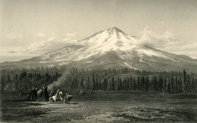 Mount Shasta, 1872 by Edward Paxman Brandard