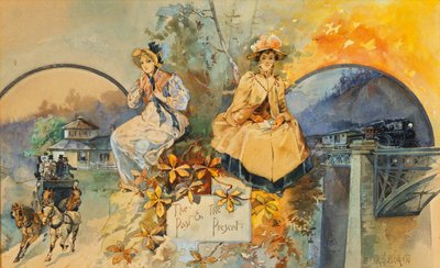 The Past & the Present by Edward Percy Moran