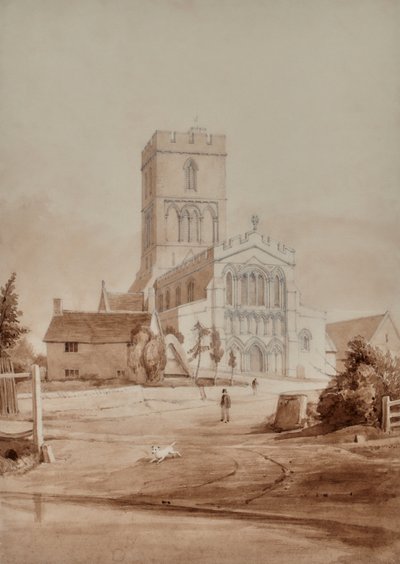 Cathedral and Figure by Edward Pretty