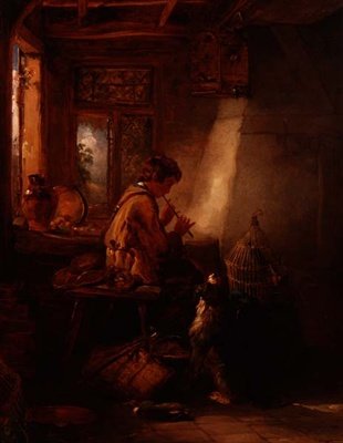 Playing the Pipe by Edward Robert Smythe