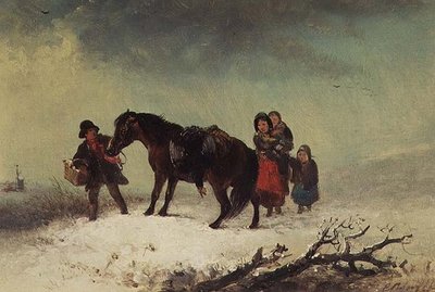Snow Scene by Edward Robert Smythe