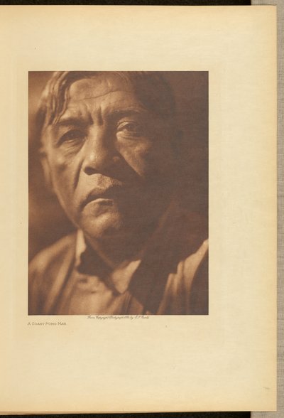 A Coast Pomo Man by Edward S. Curtis