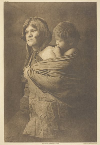 A Hopi Mother by Edward S. Curtis