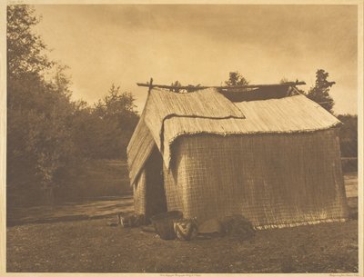A Mat House - Skokomish by Edward S. Curtis