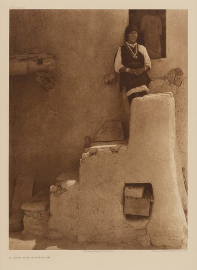 A Paguate Entrance by Edward S. Curtis