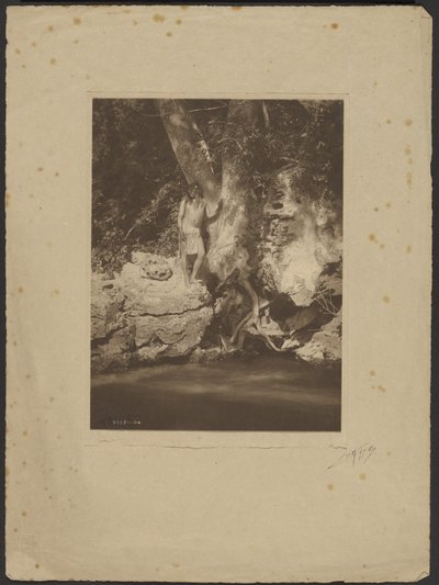 Apache-Black River (By the Sycamore) by Edward S. Curtis