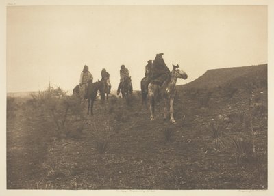 Desert Rovers - Apache by Edward S. Curtis