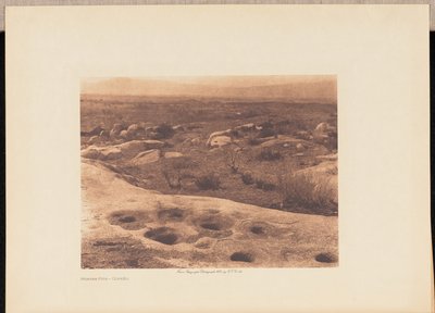 Mortar Pits - Cupeño by Edward S. Curtis