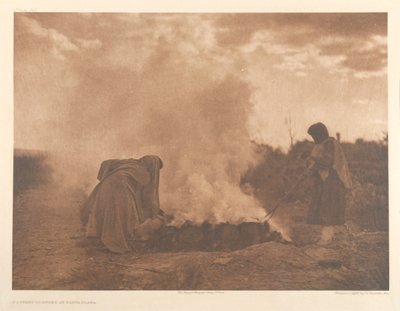 Pottery Burners at Santa Clara by Edward S. Curtis