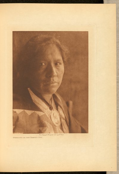 Standing on the Earth - Oto by Edward S. Curtis